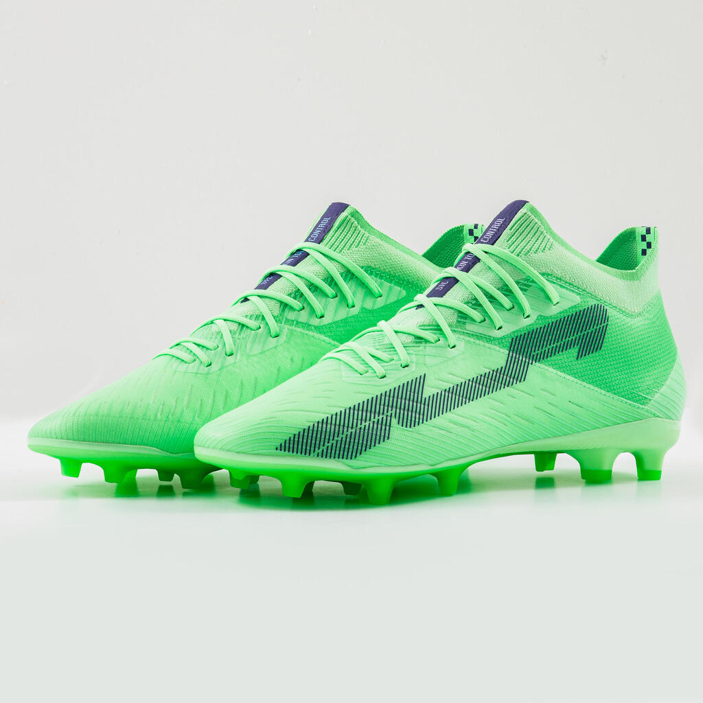 Chaussure de football adulte terrains secs CLR FG Néon Green Speed